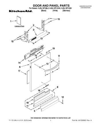 Diagram for KUDL15FXBL0