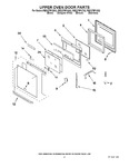 Diagram for 04 - Upper Oven Door Parts