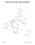 Diagram for 03 - Dryer Front Panel And Door Parts