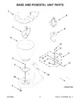 Diagram for 05 - Base And Pedestal Unit Parts