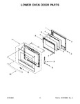 Diagram for 05 - Lower Oven Door Parts