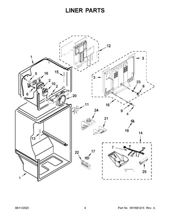 Diagram for WRT108FFDB04