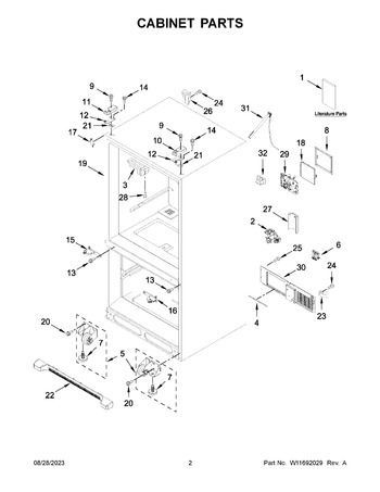 Diagram for WRF540CWHV08