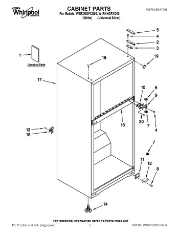 Diagram for W1RXNGFXD00