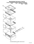 Diagram for 03 - Refrigerator Shelf Parts