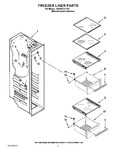 Diagram for 04 - Freezer Liner Parts