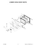 Diagram for 04 - Lower Oven Door Parts