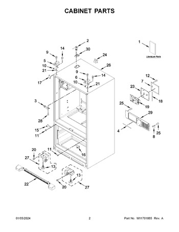 Diagram for WRF555SDHW09