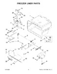 Diagram for 04 - Freezer Liner Parts