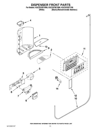 Diagram for KSC23C8EYB00