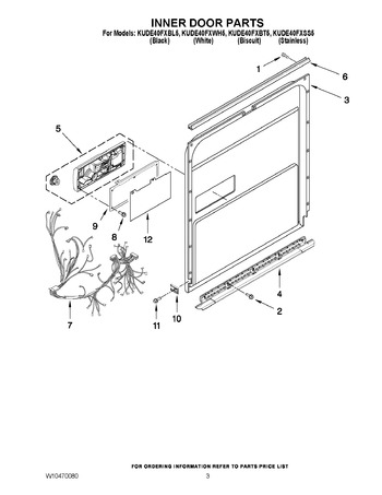 Diagram for KUDE40FXWH5