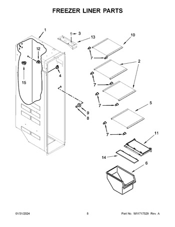 Diagram for WRS555SIHZ08