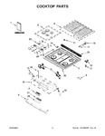 Diagram for 02 - Cooktop Parts