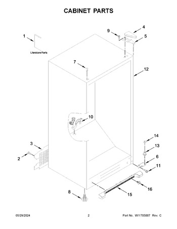 Diagram for MZF34X16DW10