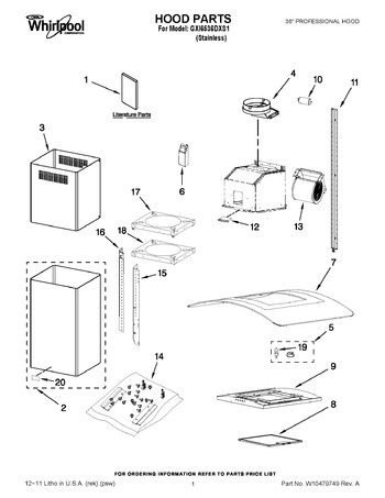 Diagram for GXI6536DXS1