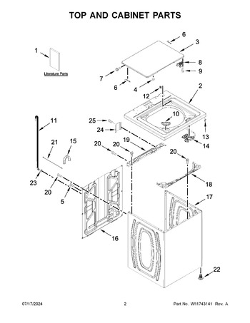 Diagram for 2DWTW4705EW3