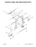 Diagram for 03 - Control Panel And Inner Door Parts