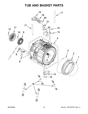 Diagram for WFW5220RW0