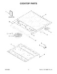 Diagram for 02 - Cooktop Parts