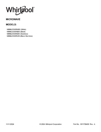 Diagram for WMML5530RV00