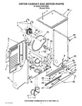 Diagram for 03 - Dryer Cabinet And Motor Parts