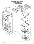 Diagram for 04 - Freezer Liner Parts