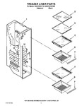 Diagram for 04 - Freezer Liner Parts