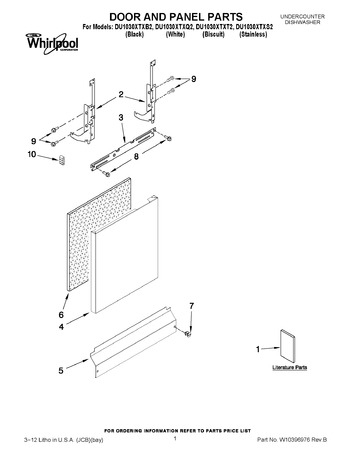 Diagram for DU1030XTXS2