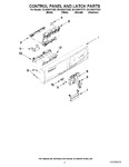 Diagram for 02 - Control Panel And Latch Parts