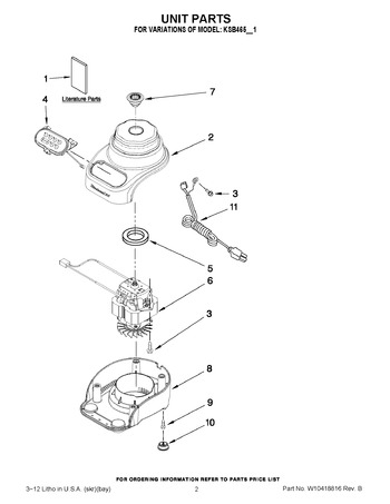 Diagram for KSB465WH1