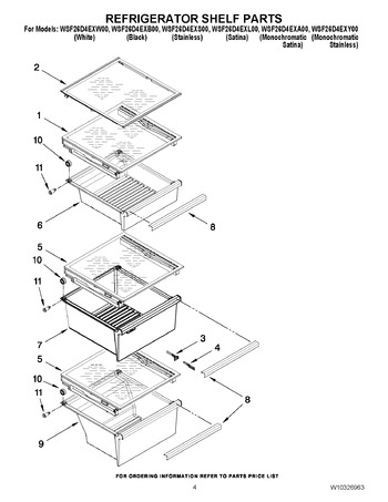 Diagram for WSF26D4EXW00