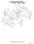 Diagram for 02 - Control Panel Parts