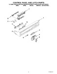 Diagram for 02 - Control Panel And Latch Parts