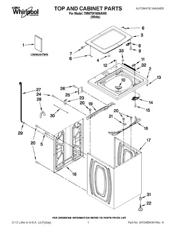 Diagram for 7MWTW1606AW0