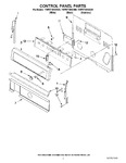 Diagram for 02 - Control Panel Parts