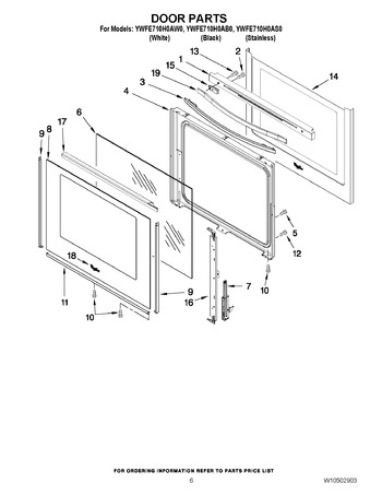 Diagram for YWFE710H0AW0