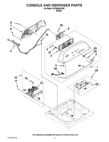 Diagram for WTW5640XW3