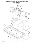 Diagram for 02 - Burner Box, Gas Valves, And Switches