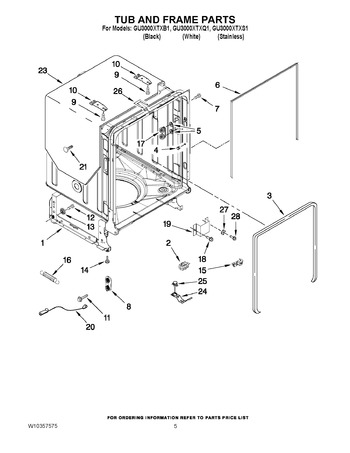 Diagram for GU3000XTXB1