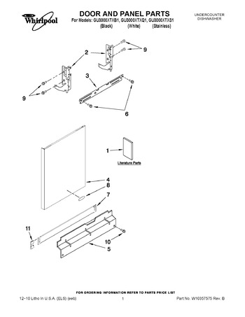 Diagram for GU3000XTXS1