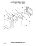 Diagram for 03 - Lower Oven Door Parts