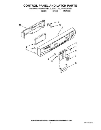 Diagram for GU3000XTXB1