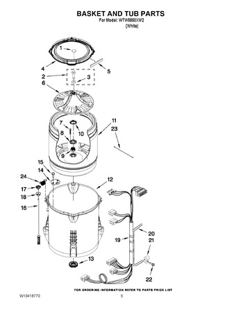 Diagram for WTW5550XW2