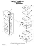 Diagram for 04 - Freezer Liner Parts