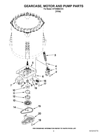 Diagram for WTW5550XW2