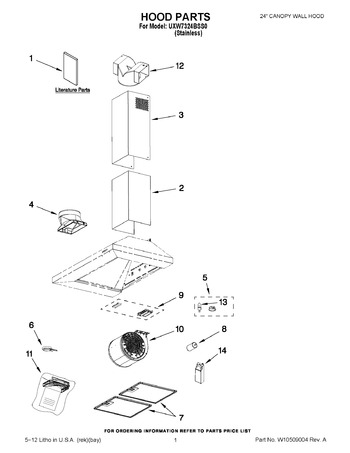 Diagram for UXW7324BSS0