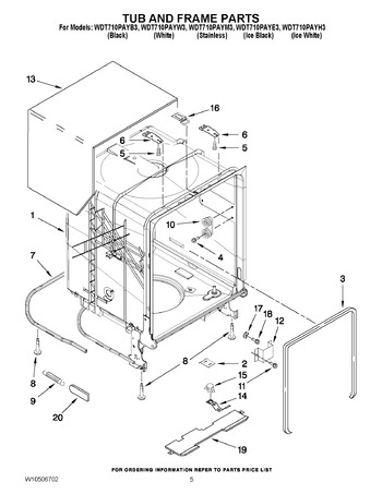 Diagram for WDT710PAYW3