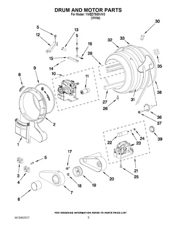 Diagram for YWED7500VW0