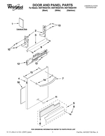 Diagram for WDT790SAYB1