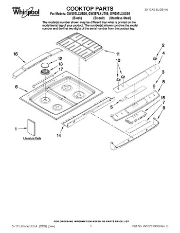 Diagram for GW397LXUS05